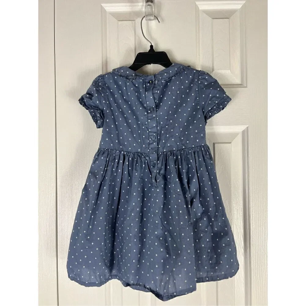 Mini Boden Girls Dot Dress Size 2-3